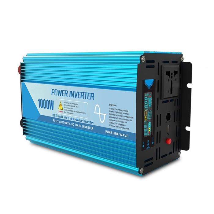12v 24v DC to AC 110v 220v 1500w Pure Sine Wave Inverter With Battery Charger