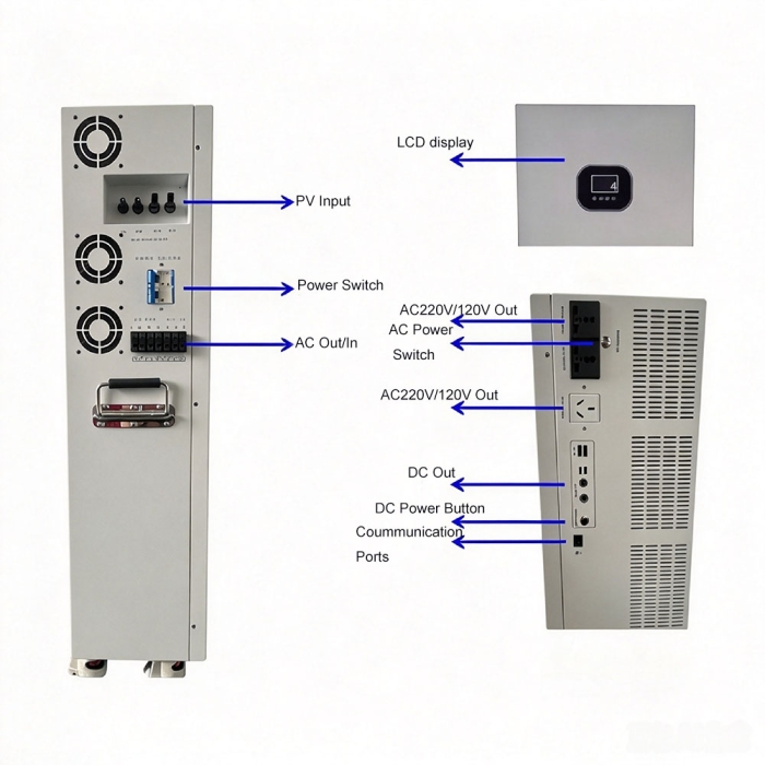 3KW-12KW OEM Home All-In-One Solar Energy Storage System